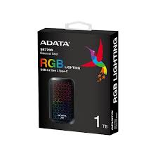 HD SOLIDO EXTERNO 1TB ADATA 3.2 GEN 2 1000 MB/S 800 MB/S ASE770G-1TU32G2-CBK NEGRO