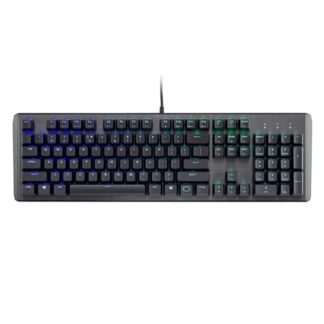 TECLADO GAMING RGB COOLER MASTER CK-550 V2 MECÁNICO ALÁMBRICO USB INGLÉS SWITCH MARRÓN CK-550-GKTM1-US NEGRO / GRIS