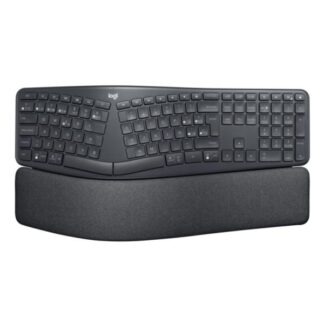 TECLADO LOGITECH ERGO K860 FOR BUSINESS MEMBRANA INALÁMBRICO BLUETOOTH ESPAÑOL 920-009845 NEGRO