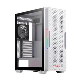 CASE GAMING RGB ADATA XPG STARKER AIR MID TOWER VENTILADORES 2 DE 120MM  Y MALLA FRONTAL STARKERAIR-WHCWW BLANCO