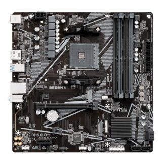 TARJETA MADRE GIGABYTE B550M K AM4 MICRO-ATX DDR4 NEGRO