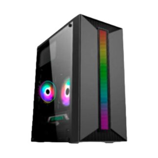 CASE GAMING RGB EAGLE WARRIOR CM16KTRA001C MICRO ATX PANEL LATERAL ACRILICO USB 2+ AUDIO +U3 H350 RGB STRIP NEGRO
