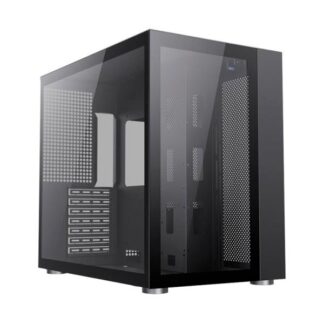 CASE GAMING EAGLE WARRIOR CG04ADRA001C MID TOWER SIN VENTILACIÓN INCLUIDA CON VIDRIO FRONTAL Y LATERAL NEGRO