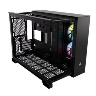 CASE GAMING RGB CORSAIR iCUE LINK 2500X MID TOWER VENTILADORES 2 DE 120MM CON VIDRIO LATERAL Y FRONTAL CC-9011267-WW NEGRO