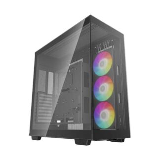CASE GAMING RGB DEEPCOOL CH780 FULL TOWER VENTILADOR 1 DE 120MM CON VIDRIO LATERAL Y FRONTAL  R-CH780-BKADE41-A1 NEGRO