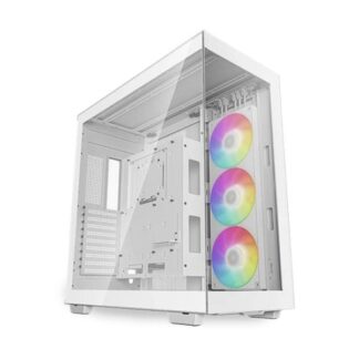 CASE GAMING RGB DEEPCOOL CH780 FULL TOWER VENTILADOR 1 DE 120MM CON VIDRIO LATERAL Y FRONTAL R-CH780-WHADE41-A1 BLANCO