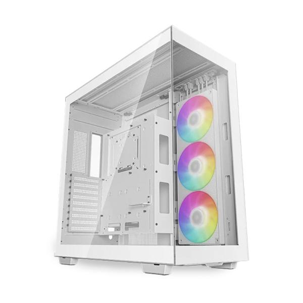 CASE GAMING RGB DEEPCOOL CH780 FULL TOWER VENTILADOR 1 DE 120MM CON VIDRIO LATERAL Y FRONTAL R-CH780-WHADE41-A1 BLANCO