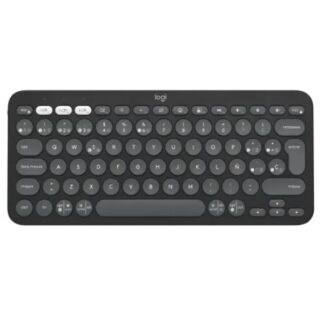 TECLADO LOGITECH PEBBLE KEYS 2 K380S MEMBRANA INALÁMBRICO BLUETOOTH ESPAÑOL 920-011783 NEGRO