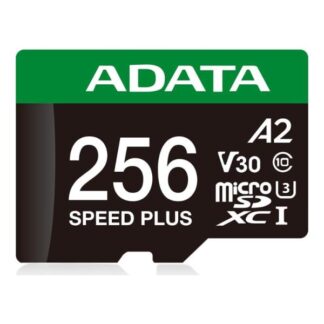 MEMORIA MICRO SDXC 256GB ADATA SPEED PLUS 180/160 MB/S COMPATIBLE CON DRONES NINTENDO 4K UD256GUI3V30A2SP-RA1