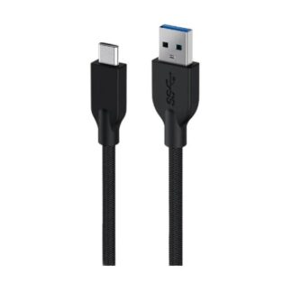 CABLE GENIUS USB-C A USB-A ACC-A2CC-3A DE 1.5 METROS 32590007401 NEGRO