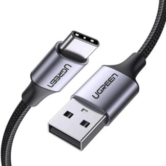 CABLE UGREEN US288 USB-A A USB-C 3A 2M CARGA RAPIDA 60128 NEGRO