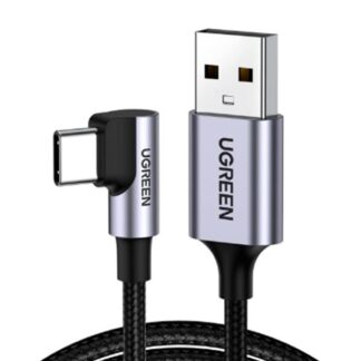 CABLE UGREEN US284 USB-A  A USB-C ANGULO RECTO 1M 50941 GRIS