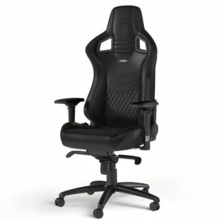 SILLA GAMING NOBLECHAIRS  EPIC CUERO AUTENTICO NBL-RL-BLA-001 NEGRO