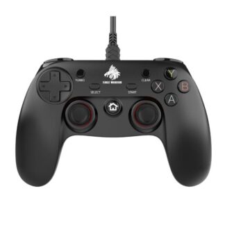 GAME PAD EAGLE WARRIOR EG-C1059T COMPATIBLE CON ANDROID / PC / PS3 Y XBOX ALAMBRICO USB CON XINPUT NEGRO
