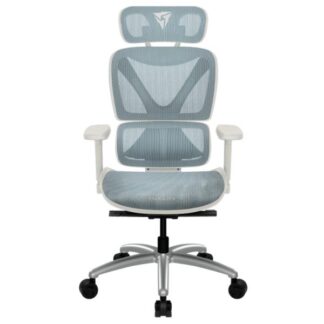 SILLA DE OFICINA ERGONÓMICA THUNDERX3 XTC CHROMA MALLA DE CUERO SINTÉTICO TRANSPIRABLE TEGC-3073102.B1 AZUL/BLANCO