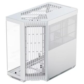 CASE APNX V1-WT-V1 MID TOWER SIN VENTILACIÓN INCLUIDA CON VIDRIO LATERAL Y MALLA FRONTAL ANGULADA APCM-VI01003.21 BLANCO