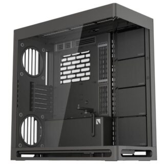 CASE GAMING  HAVN HS 420 MID TOWER SIN VENTILACIÓN INCLUIDA CON VIDRIO PANORÁMICO FRONTAL Y LATERAL HVN-CA-HS420-06 NEGRO