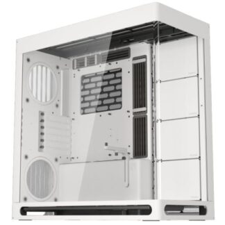 CASE GAMING HAVN HS 420 MID TOWER SIN VENTILACIÓN INCLUIDA CON VIDRIO PANORÁMICO FRONTAL Y LATERAL HVN-CA-HS420-05 BLANCO