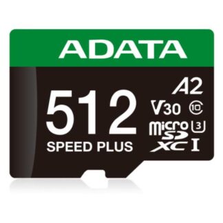 MEMORIA MICRO SDXC 512GB ADATA UD512GUI3V30A2SP-RA1 CLASE 10 180MB/S / 160MB/S PARA CÁMARAS Y DRONES