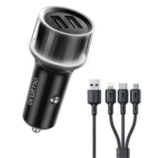 CARGADOR ORAIMO HIGHWAY 15 15.5W CON CABLE 3 EN 1 OCC-1152D+X93 NEGRO