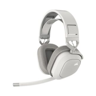 HEADSET GAMING CORSAIR HS80 MAX INALAMBRICO (BLUETOOTH Y 2.4GHZ) CA-9011296-NA BLANCO/GRIS