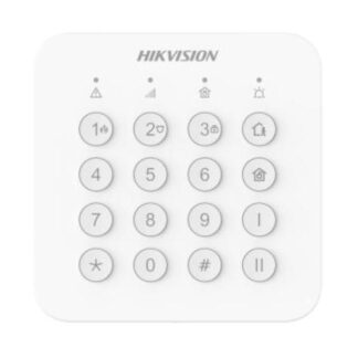 TECLADO PARA ALARMA INALAMBRICO HIKVISION AX HOME DS-PK201B-WB(O-STD) 433.1-433.7 MHZ CORRIENTE MAXIMA 190 MA ALCANCE DE HASTA 1000M 302402336 BLANCO