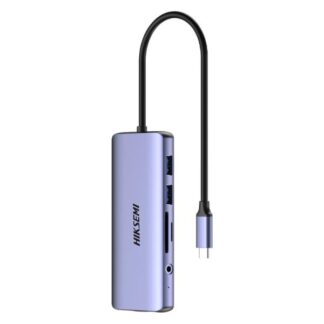 HUB HIKSEMI HS-HUB-DS11 11 EN 1 USB-C 1 PUERTO PD CARGA RAPIDA 1 PUERTO HDMI 1 PUERTO VGA 1 PUERTO MICRO SD 1 PUERTO TF 2 PUERTOS USB-A 3.0 2 PUERTOS USB-A 2.0 1 PUERTO DE AUDIO Y 1 PUERTO RJ45