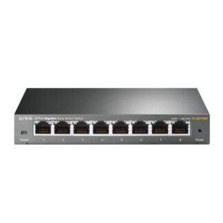 SWITCH TP LINK TL-SG108E 8 PUERTOS GIGABIT 10/100/1000 MBPS EASY SMART MANAGED ADMINISTRABLE GRIS