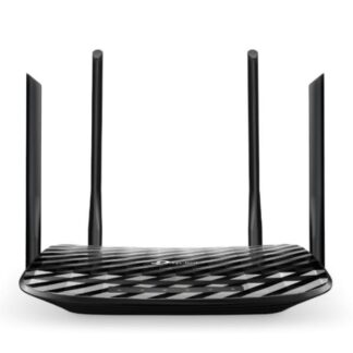 ROUTER TP LINK ARCHER C6 DUAL BAND 2.4/5 GHZ 1200 MBPS WIFI 5 MU-MIMO PUERTOS WAN / LAN NEGRO