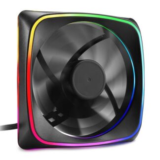 ABANICO SHARKOON SHARK LIGHT RGB 1X12CM 4044951028924 NEGRO