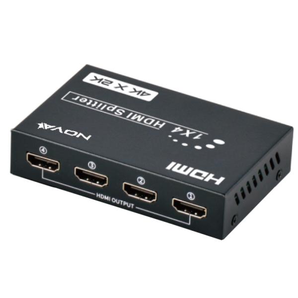 SPLITTER NOVA FAA38214001C DE 4 PUERTOS HDMI 4K@30HZ NEGRO