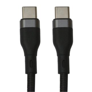 CABLE USB-C A USB-C NOVA FAD31918001C 65W 1.8M NYLON CARGA RAPIDA NEGRO