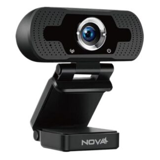 CAMARA WEB NOVA AWM12002002C 1080P FULL HD USB 2.0 CON MICROFONO INCLUIDO NEGRO