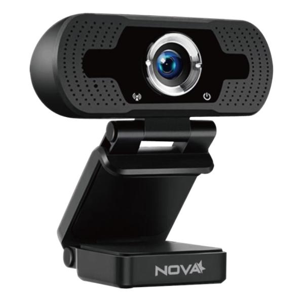CAMARA WEB NOVA AWM12002002C 1080P FULL HD USB 2.0 CON MICROFONO INCLUIDO NEGRO