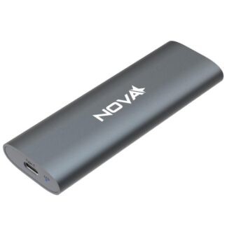 ENCAPSULADOR USB 3.2 GEN2 TIPO C NOVA AEK02041001C M.2 NVMe (2230/2242/2260/2280) 5V GRIS OSCURO