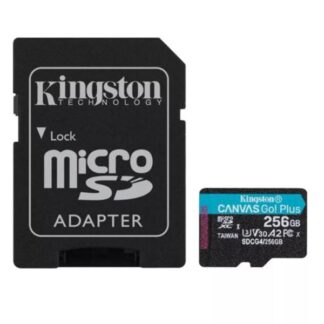 MEMORIA MICRO SDXC 256GB KINGSTON CLASE 10 200MB/S 160MB/S PARA DRONES Y CAMARAS DEPORTIVAS SDCG4/256GB