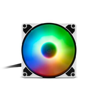 ABANICO GAMING SHARKOON SILENTSTORM 120 PWM RGB FAN 1X12CM 4044951035335 NEGRO / BLANCO