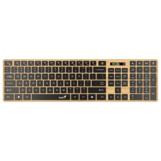 TECLADO GENIUS SLIMSTAR 7250BT MEMBRANA INALÁMBRICO (BLUETOOTH/2.4 GHZ) ESPAÑOL 31320004401 NEGRO