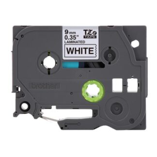 CINTA LAMINADA BROTHER TZE221 9 MM X 8 M NEGRO SOBRE FONDO BLANCO
