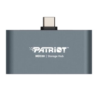 HUB CON ALMACENAMIENTO PATRIOT MOBILE MD330 USB-C 3.2 GEN 1 HDMI 4K 256GB PMD256GH013 GRIS
