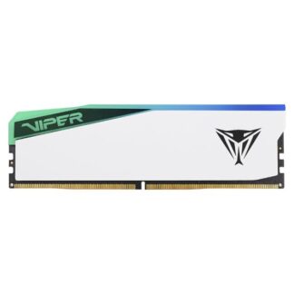 MEMORIA RAM PC 16GB PATRIOT VIPER ELITE 5 RGB DDR5 5600MHZ CL36 1.25V PVER516G56C36W BLANCO