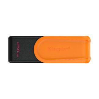 MEMORIA USB 256GB KINGSTON DATA TRAVELOR EXODIA S USB-A 3.2 GEN 1 CON TAPA GIRATORIA DTXS/256GB NEGRO/NARANJA