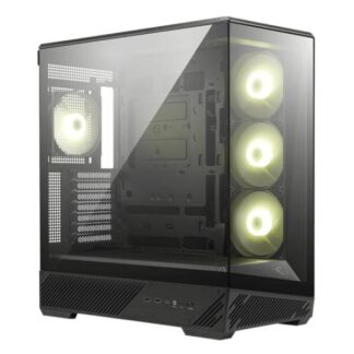 CASE RGB MSI MAG PANO 130R PZ MID TOWER VENTILADORES 4 DE 120MM CON PANEL LATERAL Y FRONTAL 306-7G32R14-HH9 NEGRO