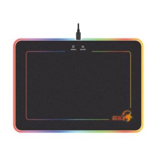 MOUSE PAD GAMING RGB GENIUS GX-PAD 600H 35X25CM GOMA 31250006400 NEGRO