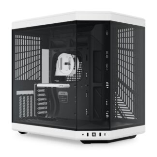 CASE GAMING HYTE Y70 MID TOWER SIN VENTILACIÓN CON VIDRIO FRONTAL Y LATERAL CS-HYTE-Y70-BW BLANCO / NEGRO