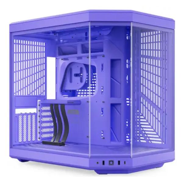 CASE GAMING HYTE Y70 MID TOWER SIN VENTILACIÓN INCLUIDA CON VIDRIO FRONTAL Y LATERAL CS-HYTE-Y70-TM MORADO