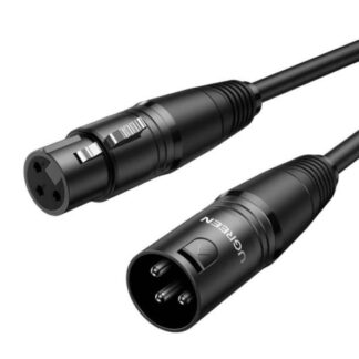 CABLE UGREEN AV130 CANON MACHO A HEMBRA EXTENSION MICROFONO 2M 20710 NEGRO