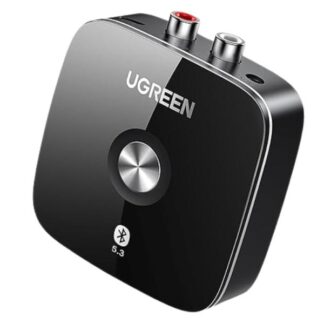 ADAPTADOR Y RECEPTOR UGREEN CM123 AUX PARA SISTEMA ESTEREO 30445 NEGRO