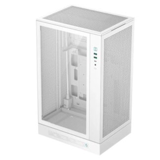 CASE DEEPCOOL CH270 DIGITAL WH MINI TOWER SIN VENTILACIÓN INCLUIDA CON VIDRIO LATERAL Y MALLA FRONTAL R-CH270-WHNDM0-G-1 BLANCO