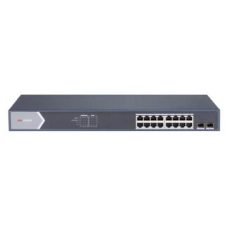 SWITCH HIKVISION DS-3E1518P-SI(O-STD) (E) 16 PUERTOS POE GIGABIT + 2 PUERTOS SFP GIGABIT 10/100/1000 MBPS ADMINISTRABLE L2 301802030